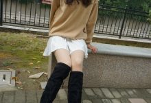 大生模拍 No.071 过膝靴灰丝 [77P1V-569MB]-秀人美女