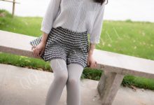 大生模拍 No.085 晶晶 第一次尝试厚灰丝 [44P-177MB]-秀人美女