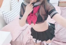 过期米线线喵 – 透明JK网袜-秀人美女