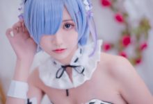 喵糖映画 TML.014 蕾姆粉红兔女郎-秀人美女