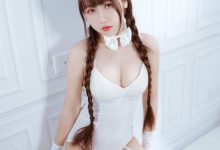 不呆猫 NO.001 - 白色兔女郎[28P／56.4MB]-秀人美女