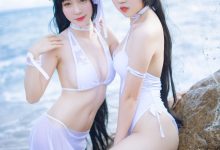 抖娘-利世图集 - 抖娘×不呆猫 獒犬海边泳装[41P／326MB]-秀人美女