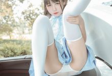 不呆猫 - NO.24 白丝过膝袜 [21P12V-209MB]-秀人美女