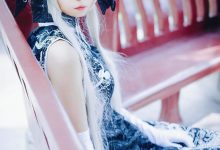 黑丝旗袍美女cosplay缘之空春日野穹图片-秀人美女