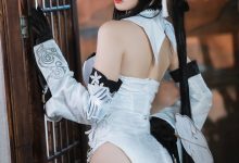 焖焖碳 -  碧蓝航线 鎮海 白黑礼服 [23P-182MB]-秀人美女