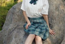 初夏女神 NO.019 念念 墨绿色JK搭配三叶草贝壳头鞋期[155P+1V／4.84GB]-秀人美女