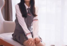 初夏女神 NO.021 沙沙 王心凌同款JK搭配JK小黑皮鞋[136P+1V／5.25GB]-秀人美女