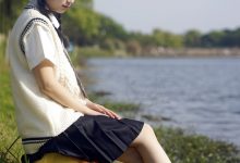 初夏女神 NO.039 念念 春秋JK套搭配三叶草贝壳头鞋[115P+1V／4.92GB]-秀人美女