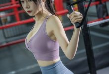 香草喵露露 - NO.35 小露乱撞 健身房瑜伽服 [35P1V-1.23GB]-秀人美女