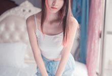 风之领域写真  NO.014 蓝白条纹丝袜小可爱 [50P]-秀人美女