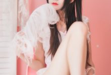 [Cosplay]桜桃喵 - 冬眠系列-粉色浴缸 [57P]-秀人美女