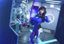 游戏美女dva cos图片守望先锋cos美女图片-秀人美女