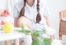 西瓜少女 NO.006 – 民宿私房淡蓝JK [46P-453MB]-秀人美女