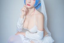 黑米粥 NO.011 – 蕾姆婚纱 [9P-86M]-秀人美女