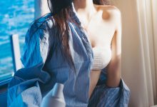 桜桃喵 -  蓝衬衫 [44P-1.10GB]-秀人美女