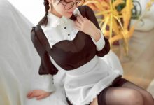 周叽是可爱兔兔 - 眼镜女仆 [36P3V-525MB]-秀人美女