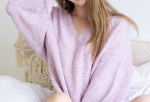 黑川 NO.031 紫色毛衣 [14P-134MB]-秀人美女