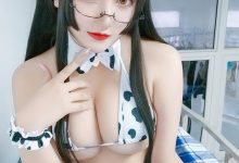 夏鸽鸽不想起床 - 奶牛[37P+10V／169M]-秀人美女