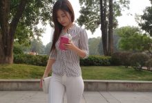 都市丽人紧身白裤长腿肥臀美女【10V/11.83G】-秀人美女