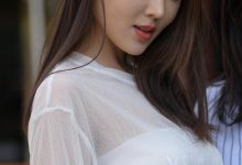 都市丽人白色百褶裙【120P-2.94G】-秀人美女