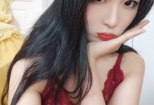 轩萧学姐 - 酒红色睡衣 [36P3V-209MB]-秀人美女