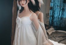 喵糖映画 VOL.139 白色私房睡裙-秀人美女