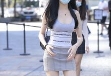 都市丽人修身抹胸包臀裙【100P-2.01G】-秀人美女