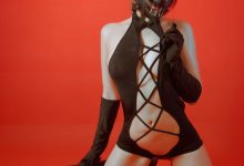 七月喵子 –  被捆的忍者 [60P+1V-795M]-秀人美女