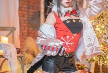 周叽是可爱兔兔 NO.035 – 圣诞黑 [18P-160M]-秀人美女