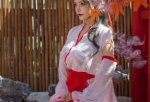 秋和柯基 -  汤池巫女 [35P+1V-711MB]-秀人美女