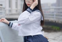 喵糖映画 VOL.067 喵喵的白丝水手服-秀人美女