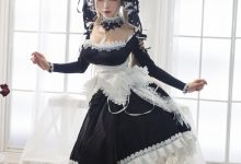 喵糖映画 VOL.127 黑巫女仆 [35P]-秀人美女