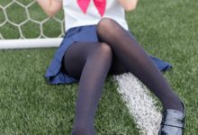 喵写真 VOL.009 球场上的黑丝校服 [75P-854MB]-秀人美女