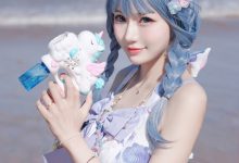 彩芸_Nebula - NO.01 渐变贝壳白紫 [15P-72MB]-秀人美女