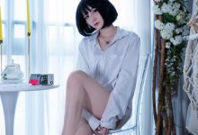 COS妹子仙九Airi NO.006 - 白色衬衫[11P／264MB]-秀人美女