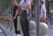 精选街拍作品 NO.0010 身姿挺拔紧身皮裤美女图片第1部[144P／186MB]-秀人美女