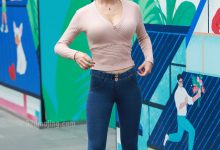 精选街拍作品 NO.0035 紧身牛仔红高丰满美女模拍高清图[447P／504MB]-秀人美女