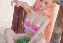 阿包也是兔娘 - 10月舰长图 龙女仆泳装 [23P-507MB]-秀人美女