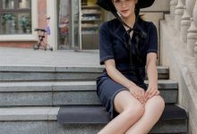 SIW斯文传媒 009 气质职业装工装中袖蓝连衣裙 - 嘉慧 [64P-189M]-秀人美女