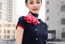 SIW斯文传媒 015 春夏东航短袖工装带丝巾腰带 - 嘉慧 [61P-154M]-秀人美女