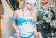 瓜希酱 - NO.61 碧蓝航线 小天鹅女仆 [22P-100MB]-秀人美女