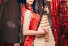 许枳 - NO.02 陈的红色旗袍 [26P-283MB]-秀人美女