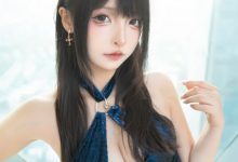 神楽坂真冬 -  蓝衣旗袍 [75P+2V-235MB]-秀人美女