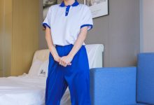 [BoBoSocks袜啵啵]NO.193 小沫-贝壳头板鞋、白棉袜、肉丝、校服裤里丝[140P+1V／6.07GB]-秀人美女