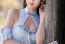 kyokyo沉迷汉堡王 - 蓝色旗袍 [24P-102MB]-秀人美女