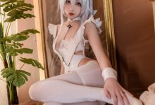 杏仁曲奇 - 碧蓝航线 恶毒白兔 [40P-229MB]-秀人美女