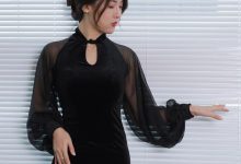 [IESS异思趣向] 2022.12.15 丝享家 1299 小宝《黑色旗袍白纸扇》[86P-86.7M]-秀人美女