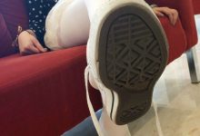 [YJ街拍]012 白丝帆布鞋[31P-25MB]-秀人美女