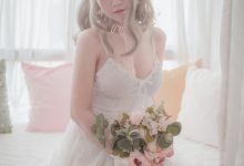 [Cosplay]Coser女神@Yoko宅夏Cos - 白色丝质连衣裙 [26P]-秀人美女