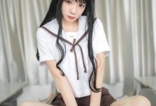 [Cosplay]疯猫ss -棕裙 [22P]-秀人美女